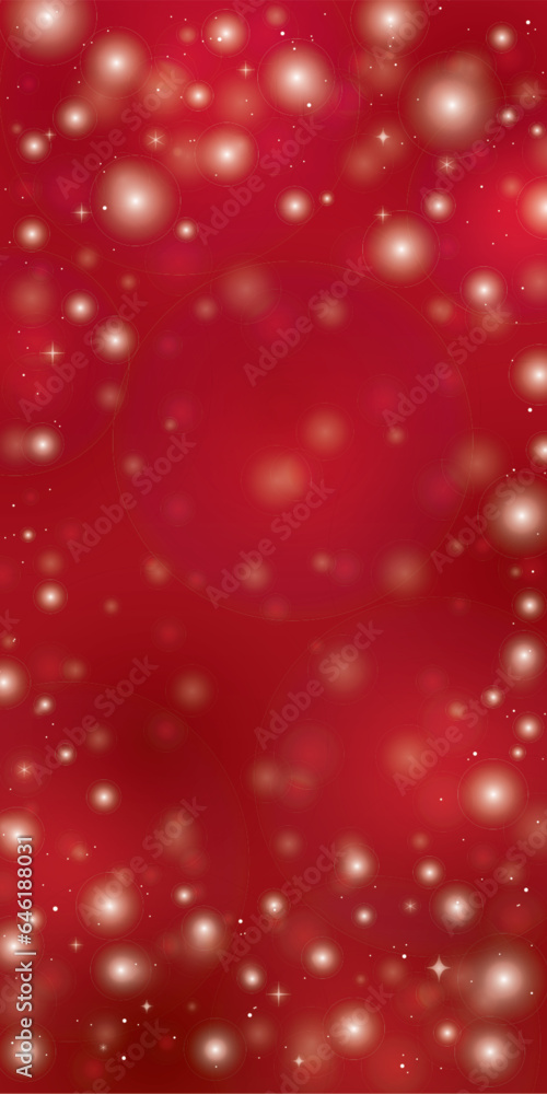 クリスマスイルミネーションの赤い背景 クリスマスイルミネーションの赤い背景