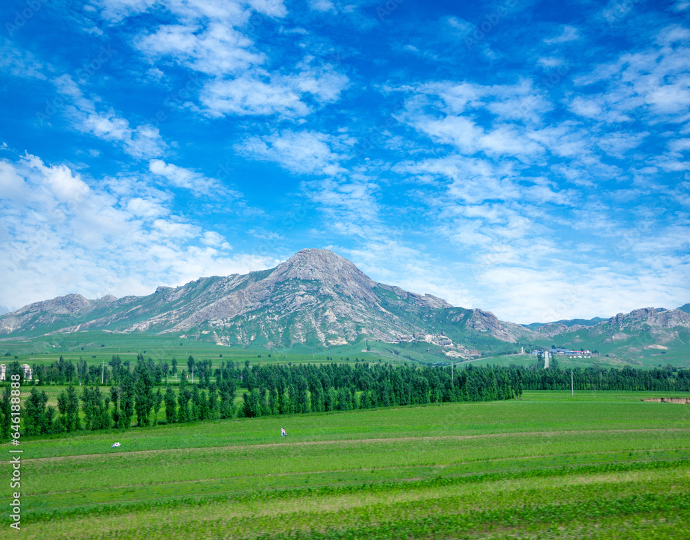 Inner Mongolia well-kown horqin right wing QianQi mountains of the grasslands Inner Mongolia well-kown horqin right wing QianQi mountains of the grasslands