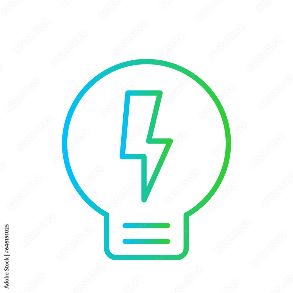 Innovation digital marketing icon with blue and green gradient outline style. innovation, symbol, business, idea, vector, outline, creative. Vector Illustration Innovation digital marketing icon with blue and green gradient outline style. innovation, symbol, business, idea, vector, outline, creative. Vector Illustration