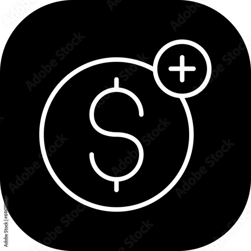 Monetize digital marketing icon with black filled line outline style. monetization, business, website, technology, content, web, marketing. Vector Illustration