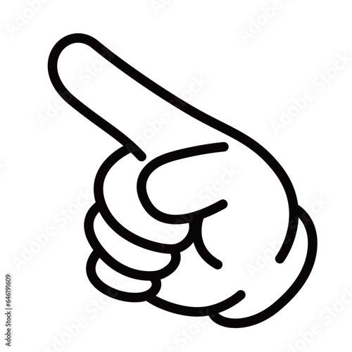 指差しハンドサイン