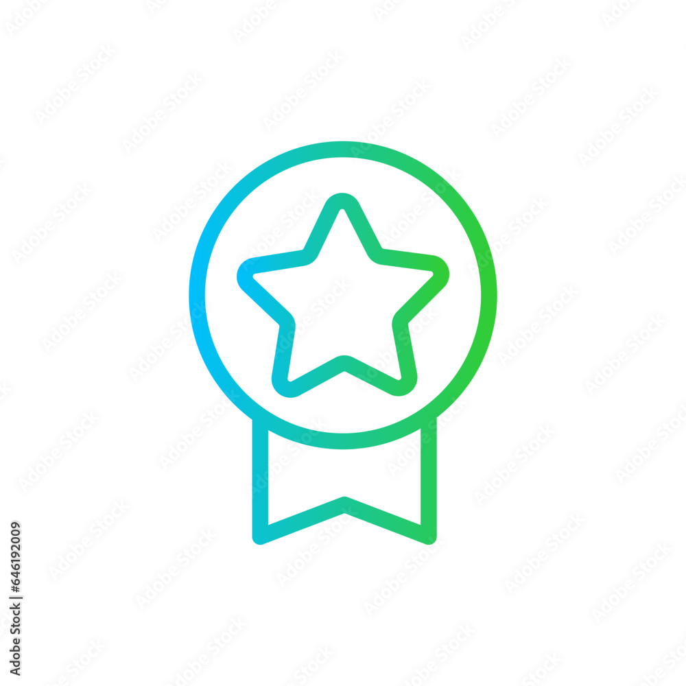 Rate digital marketing icon with blue and green gradient outline style. line, sign, rate, outline, business, symbol, rating. Vector Illustration Rate digital marketing icon with blue and green gradient outline style. line, sign, rate, outline, business, symbol, rating. Vector Illustration