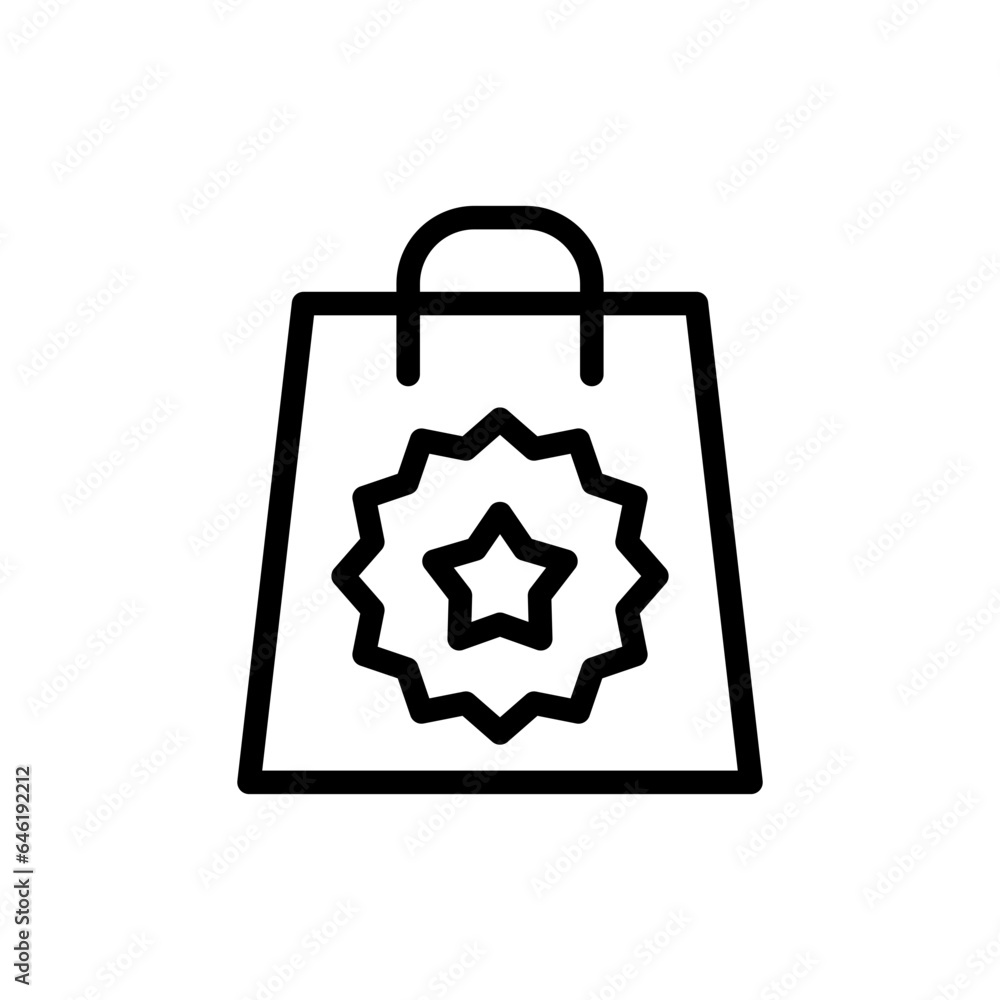 Brand engagement digital marketing icon with black outline style. marketing, media, social, strategy, campaign, online, brand. Vector Illustration