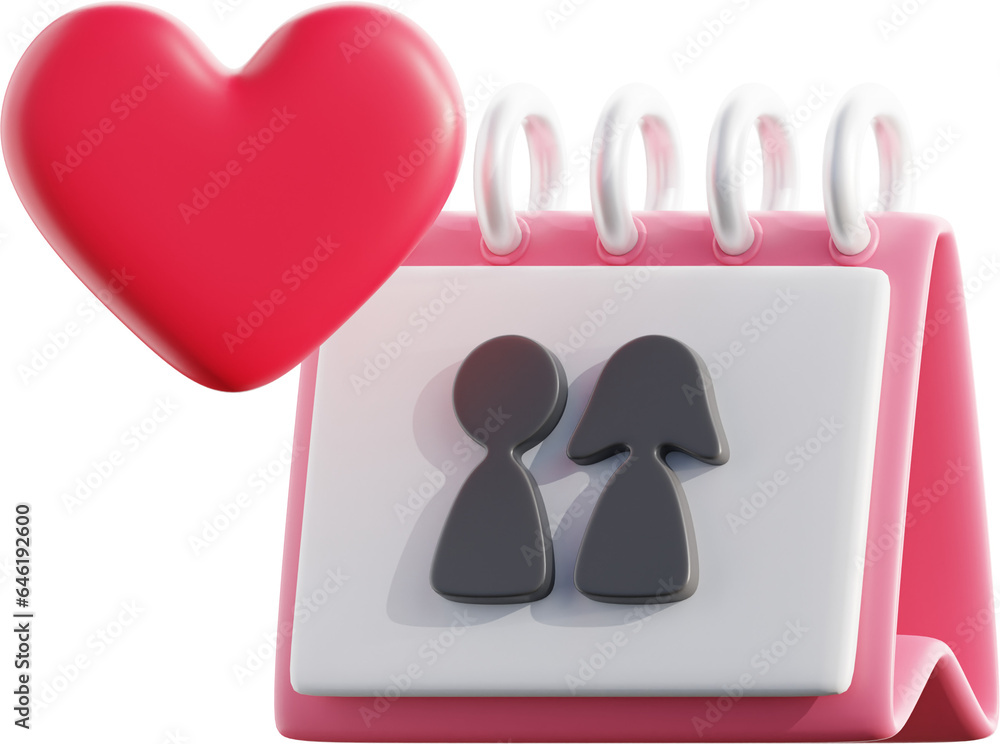 Calendar month date 3D icon Calendar month date 3D icon