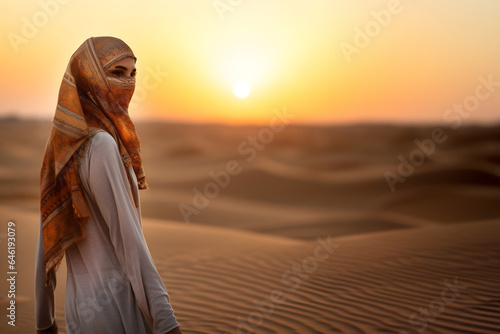 Desert's Grace: Arabian Woman