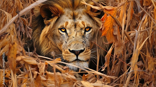 Mastery of Concealment: The Lion's Camouflage © icehawk33