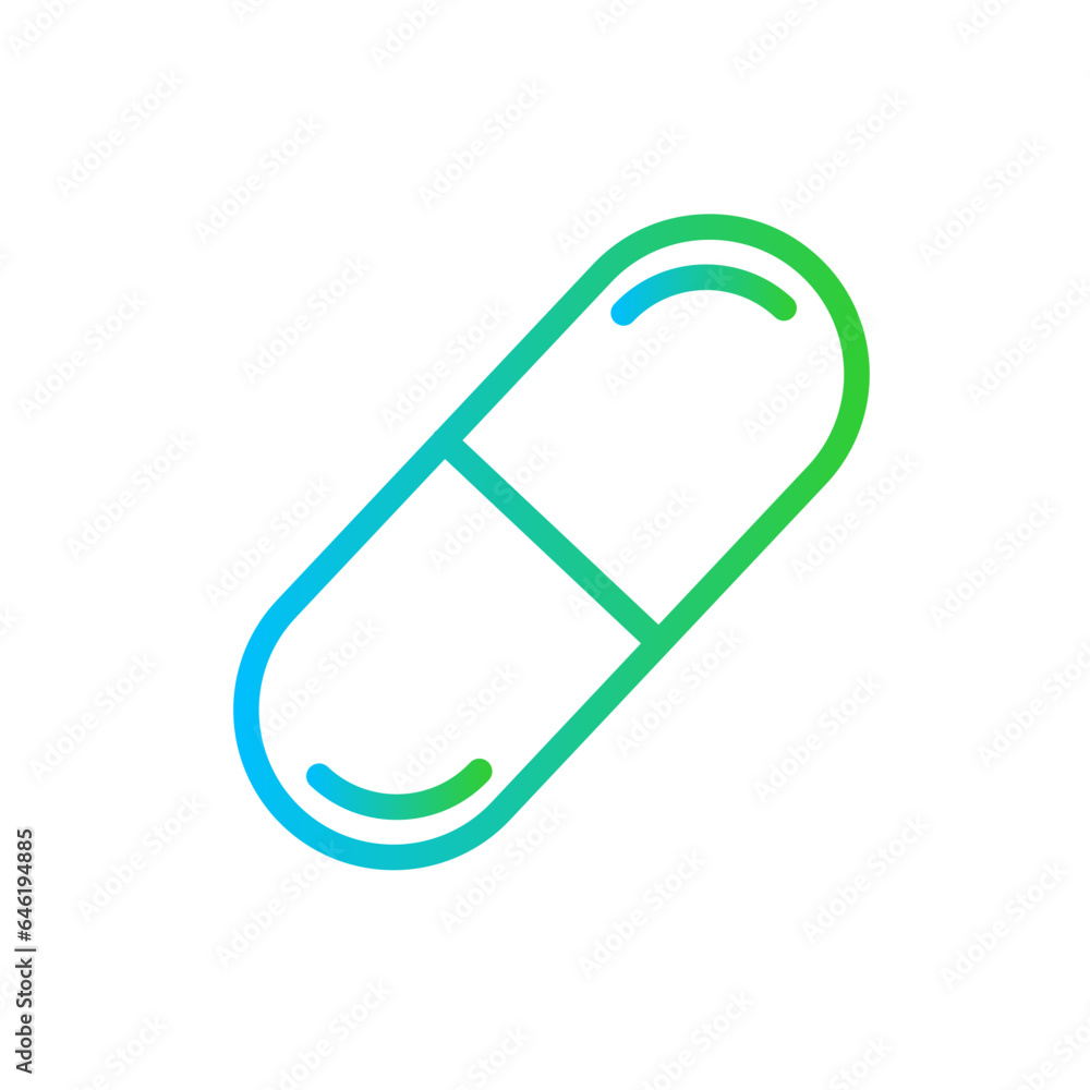 Health medical and health icon with blue and green gradient outline style. health, line, symbol, medical, thin, set, medicine. Vector Illustration Health medical and health icon with blue and green gradient outline style. health, line, symbol, medical, thin, set, medicine. Vector Illustration