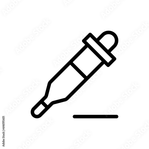 Cropper medical and health icon with black outline style. cropper, symbol, background, text, white, metal. Vector Illustration