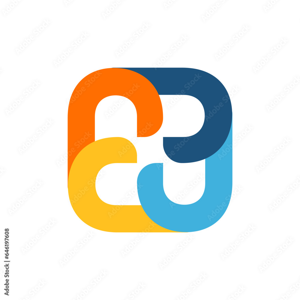 cube rectangle windmill logo with Blue yellow and orenge color for our company or business, modern logo cube rectangle windmill logo with Blue yellow and orenge color for our company or business, modern logo