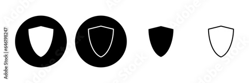 Shield icon set. Protection icon vector. Security vector icon