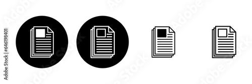 Newspaper icon set. news paper vector sign