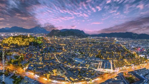 Lijiang in yunnan at night