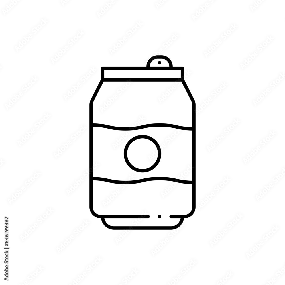 Soda food and drink icon with black outline. drink, fresh, soda, liquid, cold, glass, beverage. Vector illustration Soda food and drink icon with black outline. drink, fresh, soda, liquid, cold, glass, beverage. Vector illustration