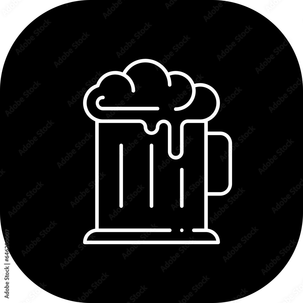 Beer food and drink icon with black filled line outline. alcohol, drink, glass, pub, bar, beer, beverage. Vector illustration Beer food and drink icon with black filled line outline. alcohol, drink, glass, pub, bar, beer, beverage. Vector illustration