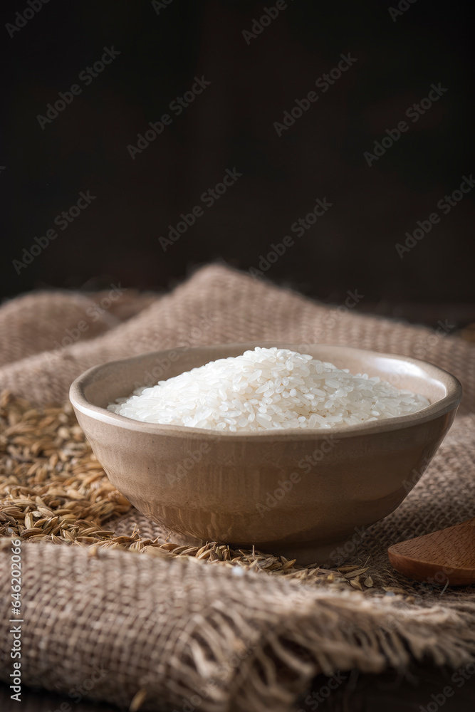 Asian rice, Vietnam rice is the best rice in Asia, hi res photo