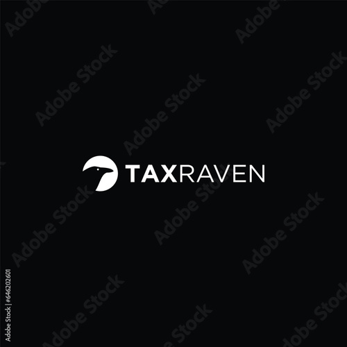 Tax raven logo design