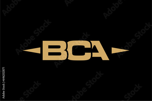 BCA creative letter logo design vector icon illustration	 photo