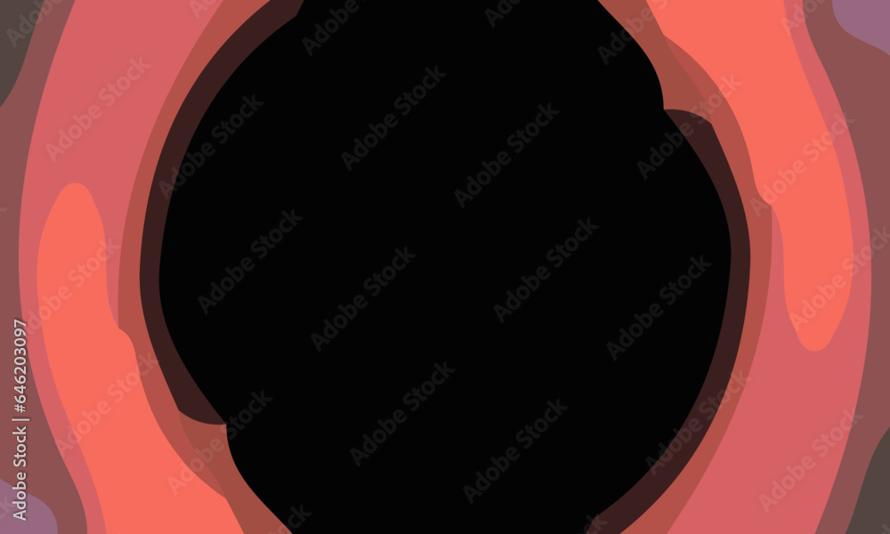 Simple black hole background with copy space area. Suitable for poster and banner
