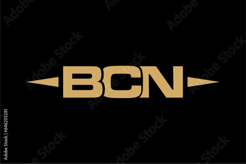 BCN creative letter logo design vector icon illustration