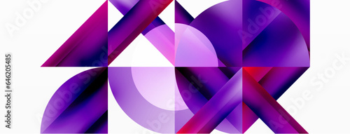 Minimalist marvel - squares and circles unite in harmonious geometry. Muted tones weave serene backdrop where structured tiles form dance of timeless elegance, epitomizing modern simplicity