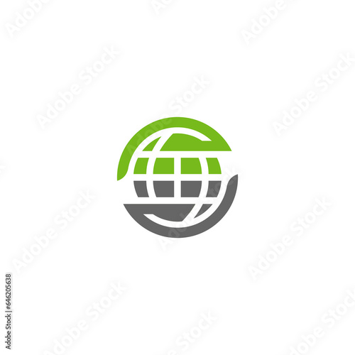 hands holding the earth abstract logo
