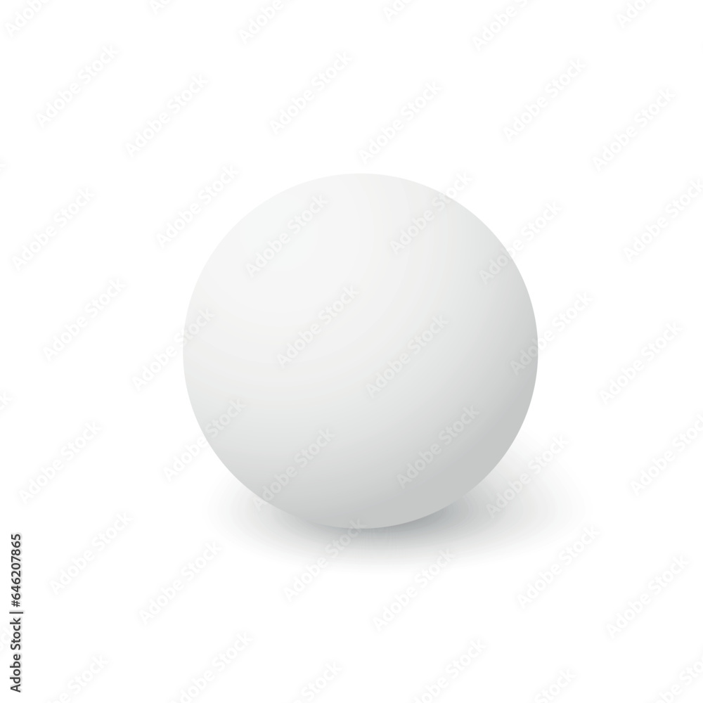 White sphere with shadow. Ball. Vector White sphere with shadow. Ball. Vector