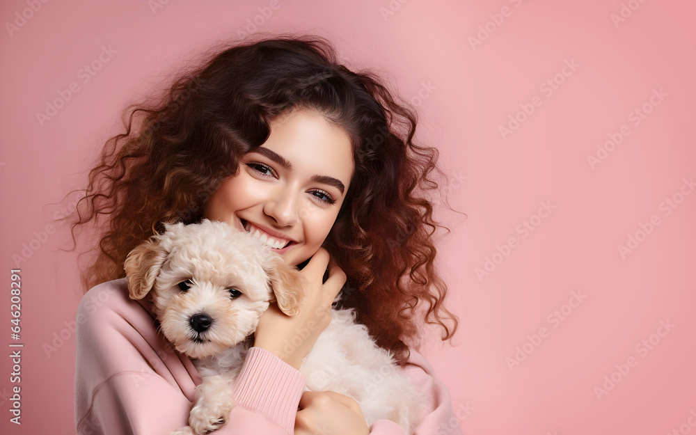 Puppy Love: A Woman's Bond with Her Furry Friend Puppy Love: A Woman's Bond with Her Furry Friend