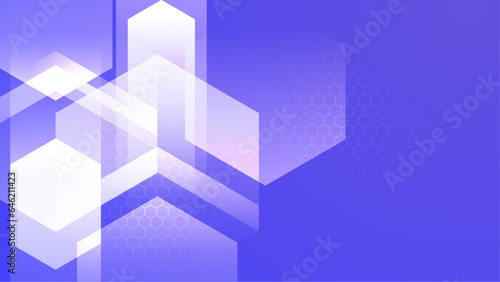 Purple and white vector gradient geometric technology background