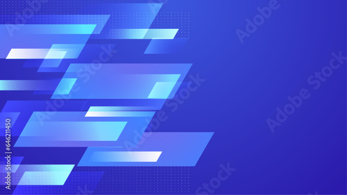 Blue and white vector tech gradient digital abstract background