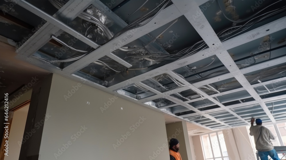custom made wallpaper toronto digitalAssembles profile metal frame for plasterboard ceilings.