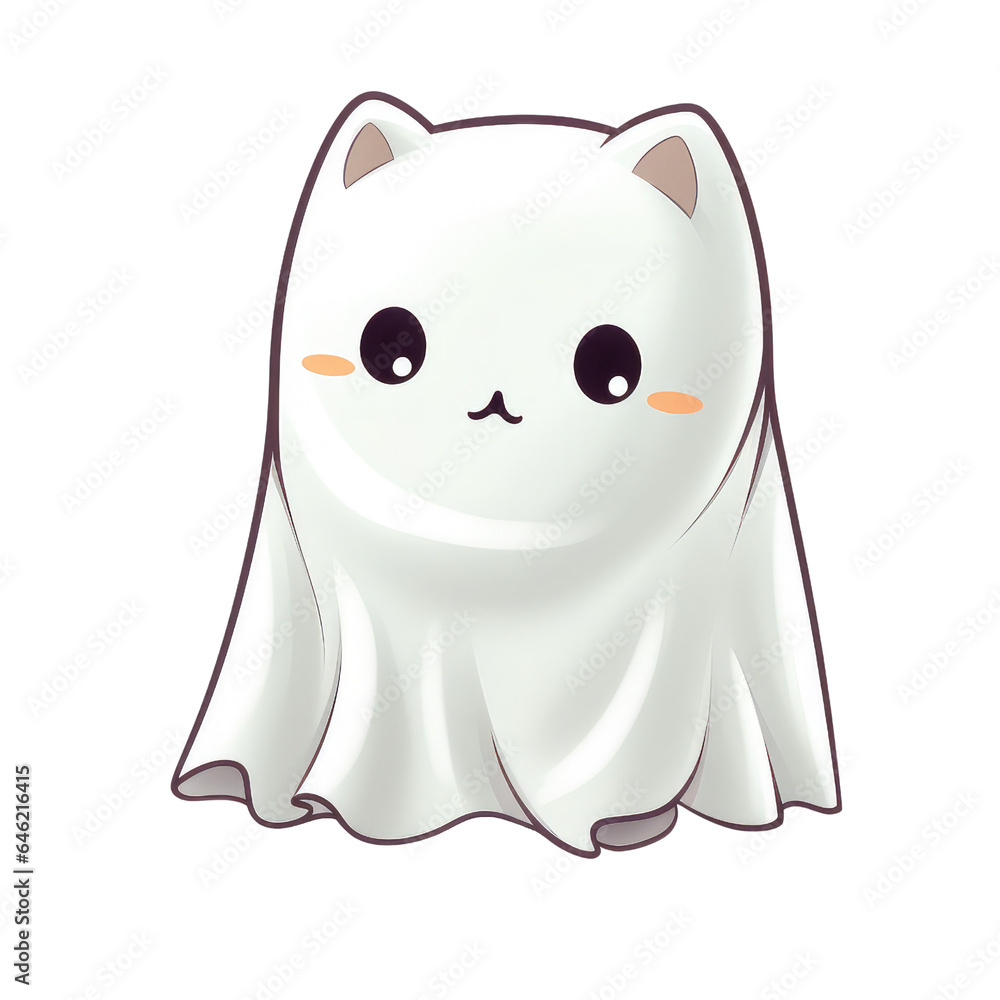 Watercolor Halloween Ghost (AI Generated) Watercolor Halloween Ghost (AI Generated)