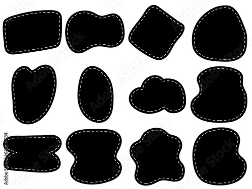 Frame border hand drawn simple design. Frame decorative elements.