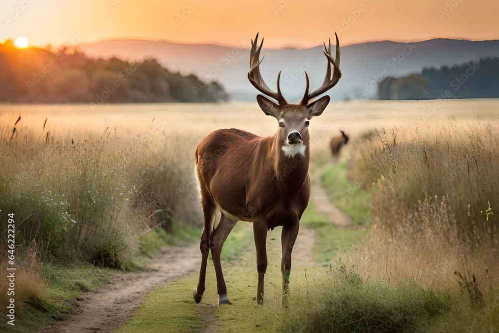 deer in the wild Generated Ai deer in the wild Generated Ai