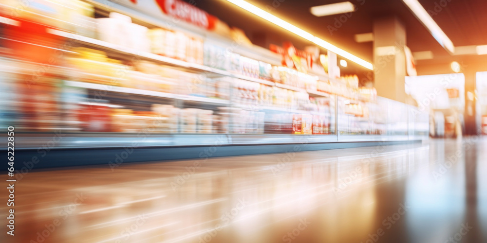 Abstract blur supermarket and retail store, soft natural light, earthy tones, artfully arranged, selective focus, dynamic composition Abstract blur supermarket and retail store, soft natural light, earthy tones, artfully arranged, selective focus, dynamic composition