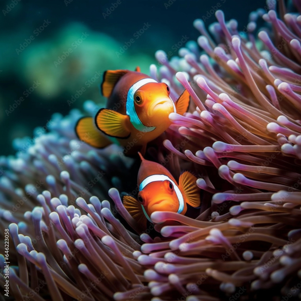 colorful clown fish colorful clown fish