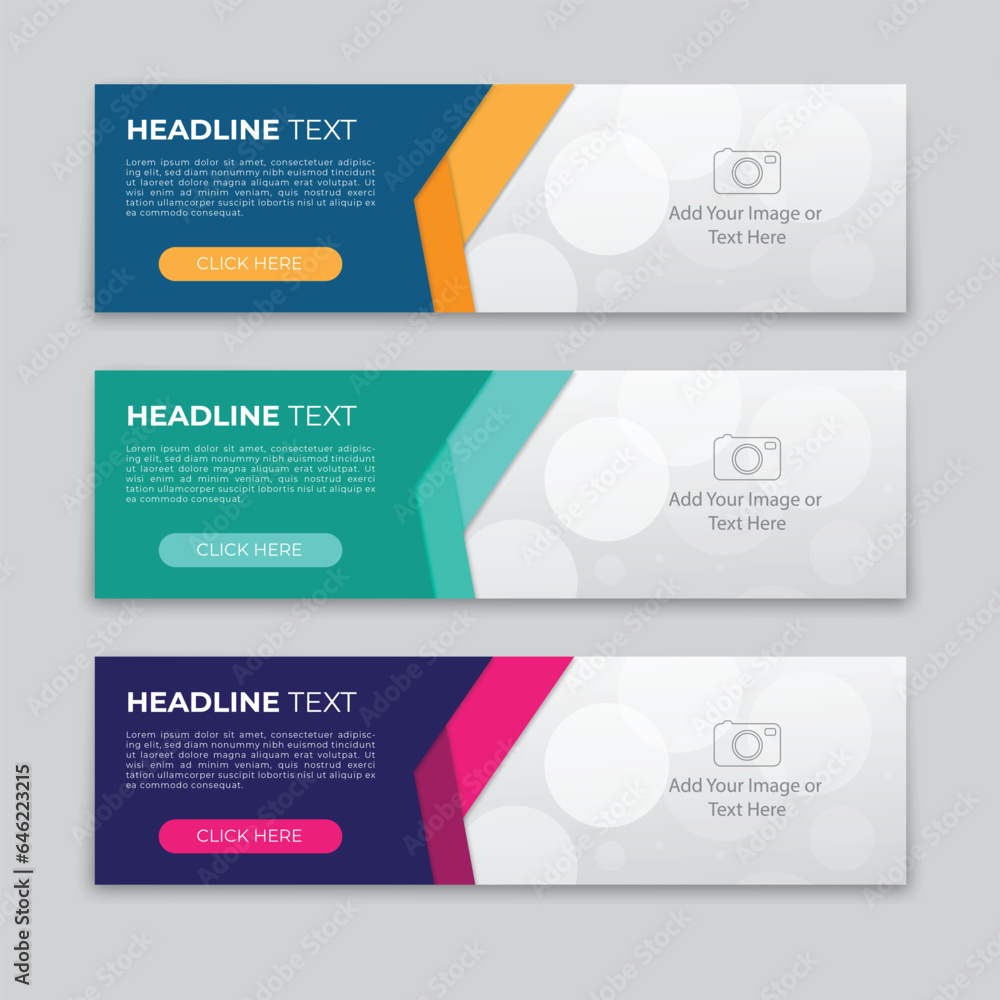 abstract web banner design template abstract web banner design template