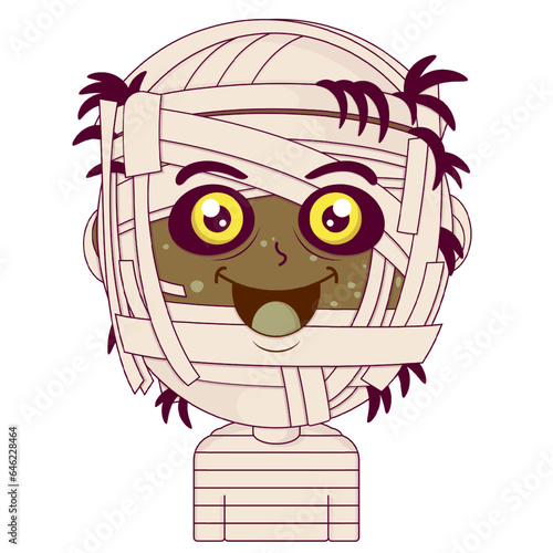 mummy happy face cartoon cute