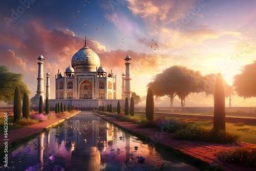 Majestic Marvel: Stunning Images of the Taj Mahal in Building and Architecture