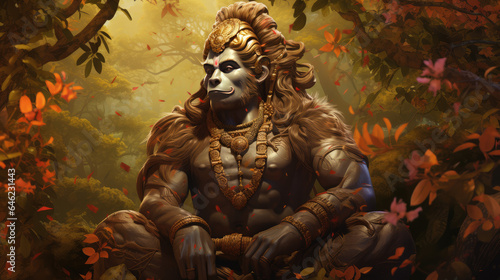 Fotografie, Obraz Lord Hanuman the living god