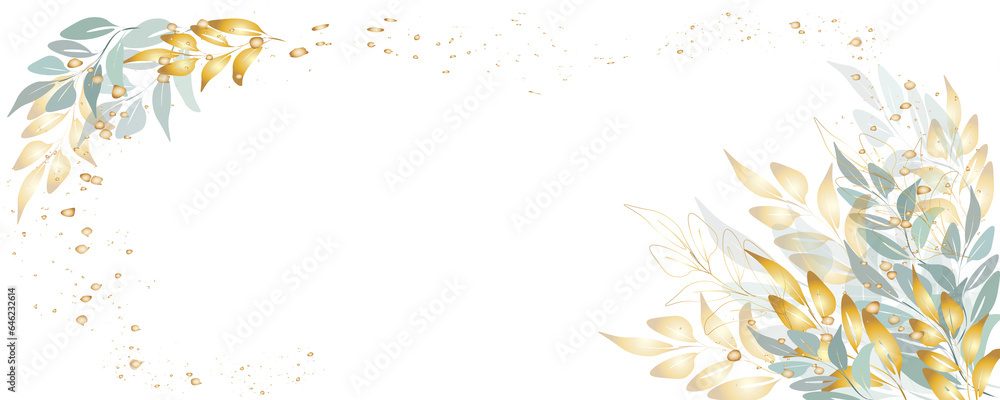 Golden botany banner Japanes. Gold sparkle Splatter background Japanes . Gold Frame botany Asia. Gold element on transparent background. Golden botany banner Japanes. Gold sparkle Splatter background Japanes . Gold Frame botany Asia. Gold element on transparent background.