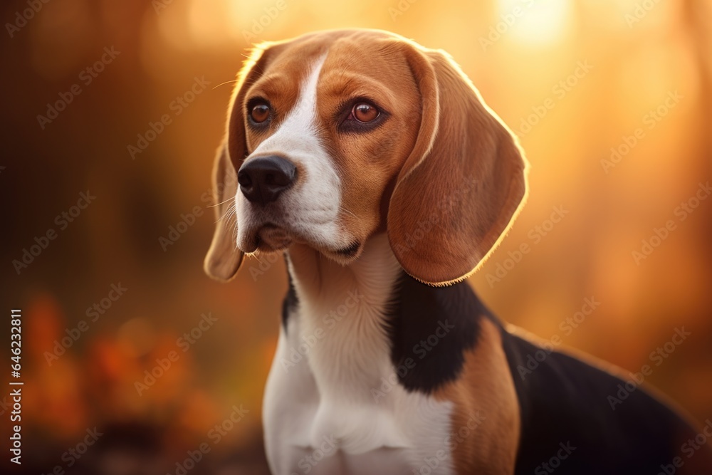 Beagle dog portrait
