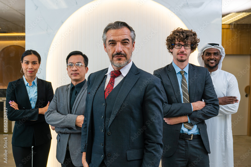 Successful business team, Smiling businesspeople having a discussion in an office Successful business team, Smiling businesspeople having a discussion in an office