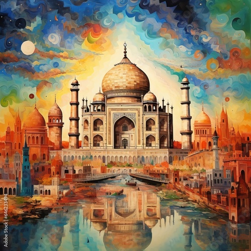 Majestic Marvel: Stunning Images of the Taj Mahal in Building and Architecture