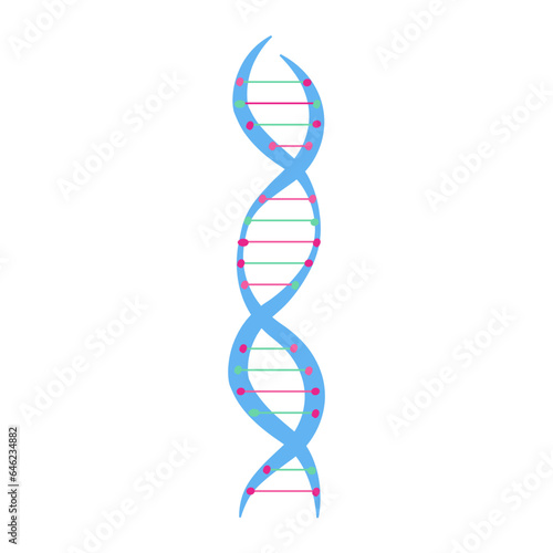 Genes flat illustration