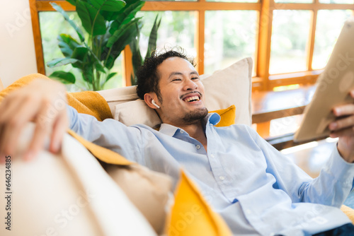 Smart positive smile asian ...