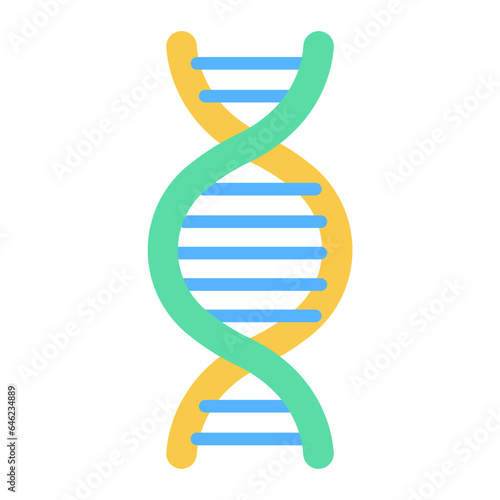 DNA flat illustration