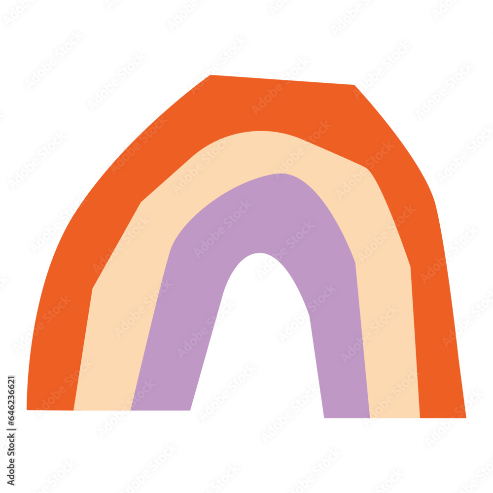 Rainbow flat illustration Rainbow flat illustration