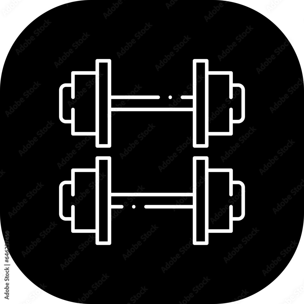 Dumbbell healthy lifestyle icon with black filled line outline. fitness, gym, dumbbell, health, sport, equipment, weight. Vector illustration Dumbbell healthy lifestyle icon with black filled line outline. fitness, gym, dumbbell, health, sport, equipment, weight. Vector illustration