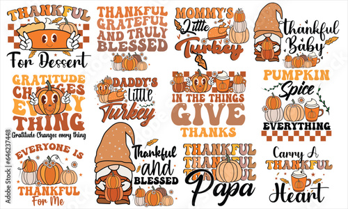 Thanks Giving Retro Design Bundle