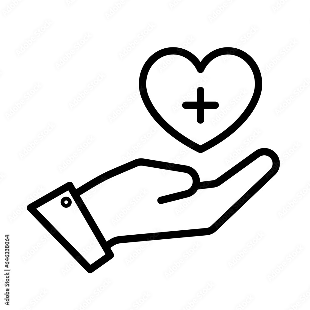 Medical service healthy lifestyle icon with black outline style. symbol, health, medical, line, service, sign, care. Vector Illustration Medical service healthy lifestyle icon with black outline style. symbol, health, medical, line, service, sign, care. Vector Illustration